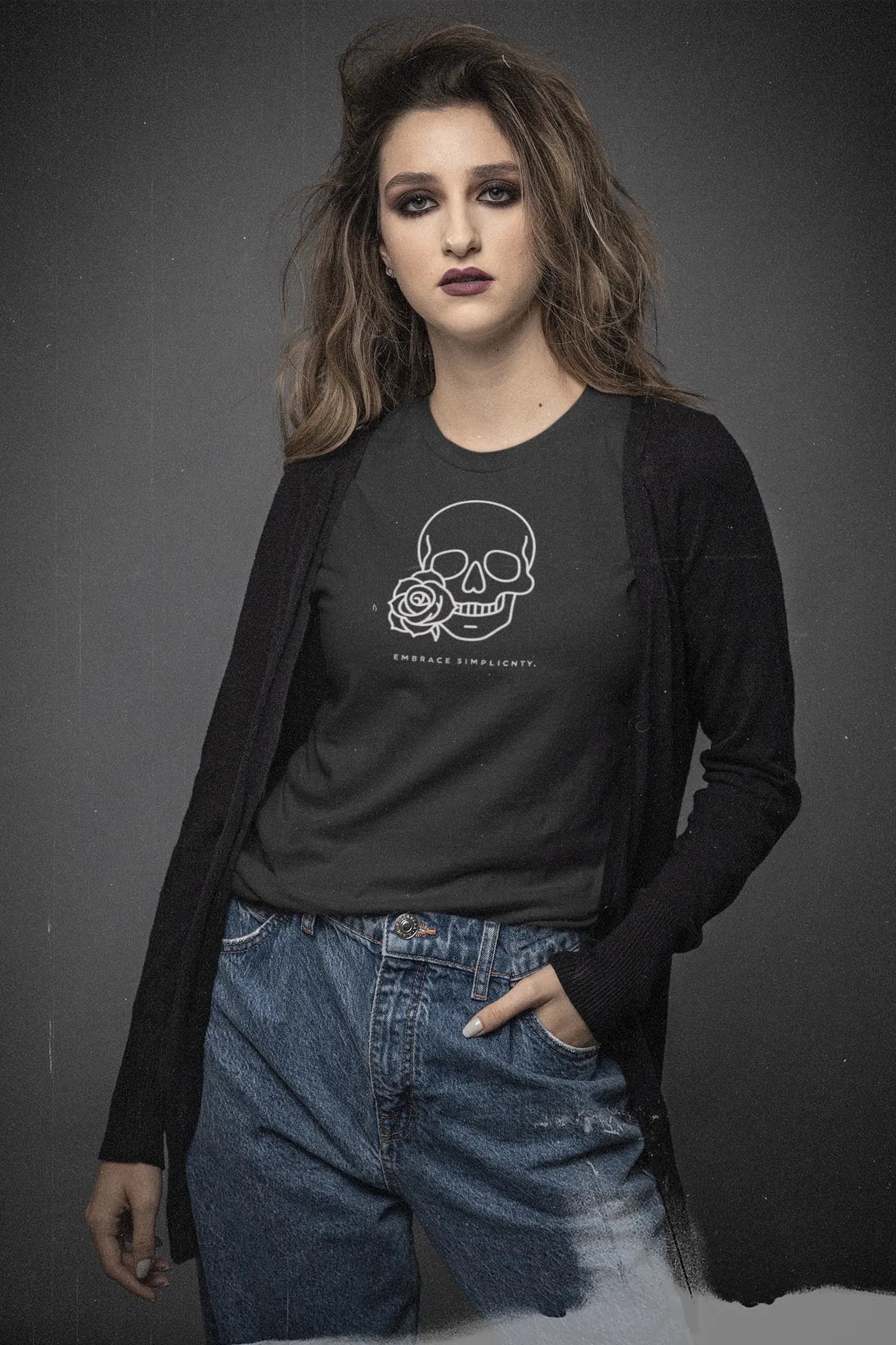 Embrace Simplicity Skull