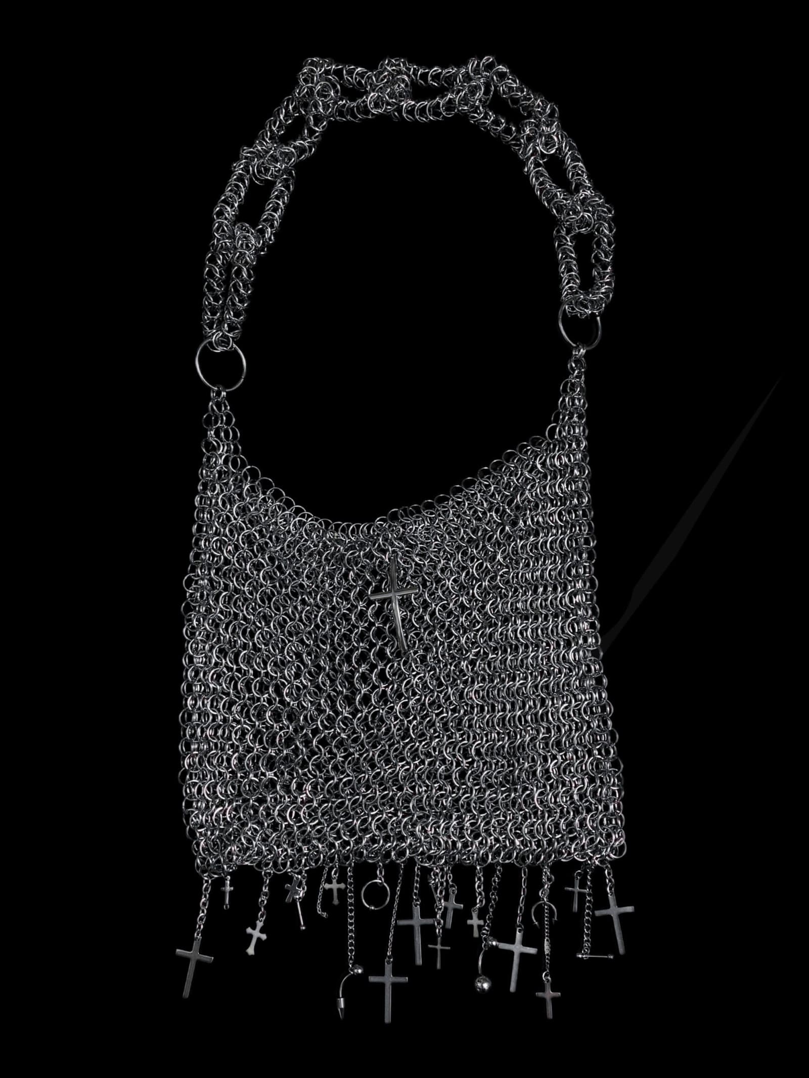 Cathedral Fringe Chainmail Shoulder Bag